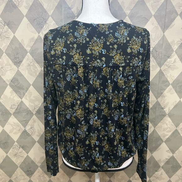 Free People Wrap Front Floral Long Sleeve Bodysuit NWT - Picture 4 of 7